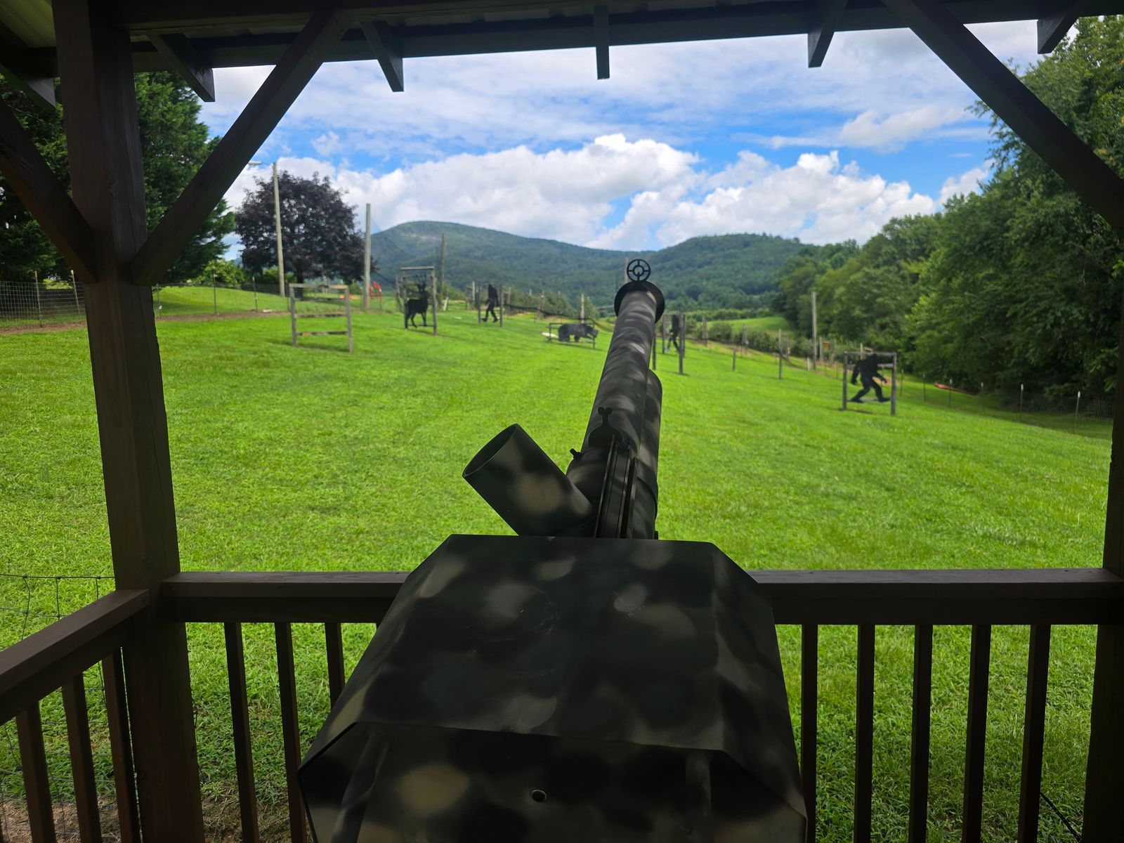 Apple cannon at Justus Orchard Hendersonville NC