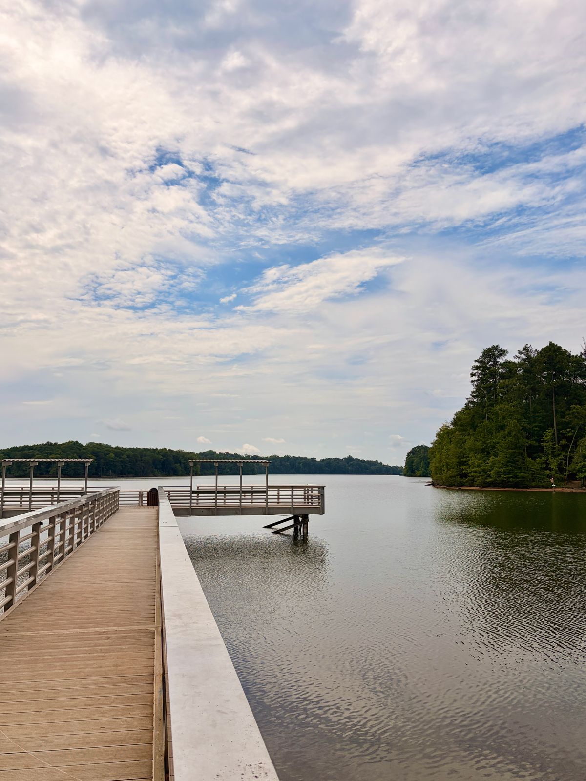Open water view of Lake Blalock from the park in Chesnee South Carolina