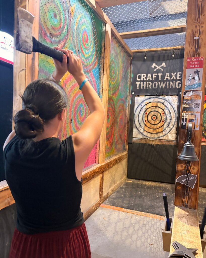 Axe throwing