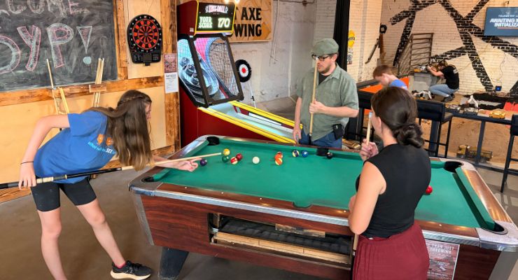 Craft Axe Throwing and RC Dirt Box pool table