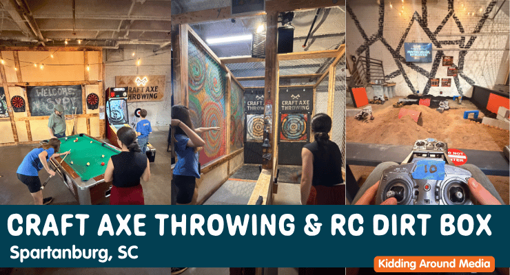 Get Ready to Dig, Throw, and Play at Craft Axe Throwing & RC Dirt Box in Spartanburg