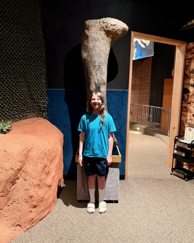 Kids exploring interactive exhibits at the Hall of Dinosaurs Schiele Museum Gastonia NC