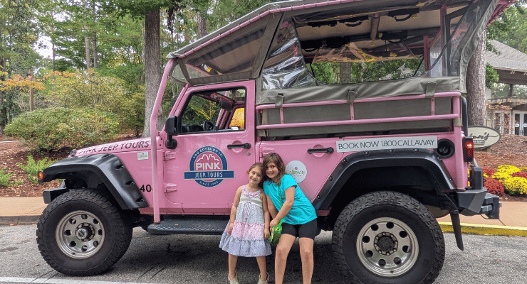 Taking the Pink Jeep Adventure Tour through Callaway Resort