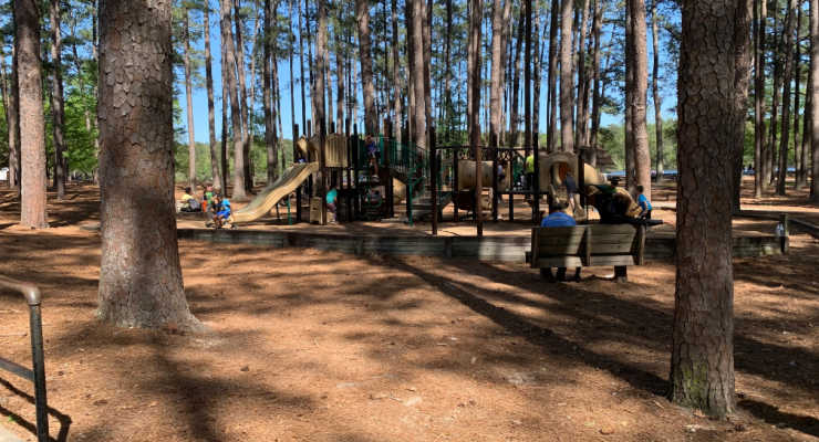 The playground at Sesquicentennial State Park