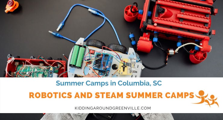Learning about robots at summer camp