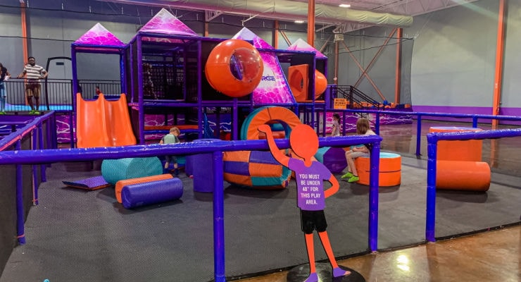 Toddler play area at Surge Trampoline Park