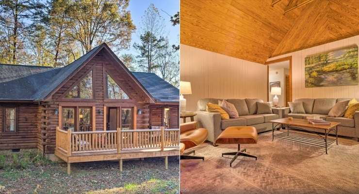 Travelers Rest Log Cabin Rental Home